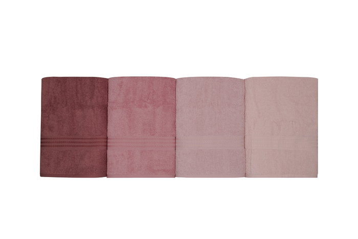 Aucune Juego de 4 toallas de baño - 70 x 140 cm - Polvo Aucune Juego de 4 toallas de baño - 70 x 140 cm - Polvo